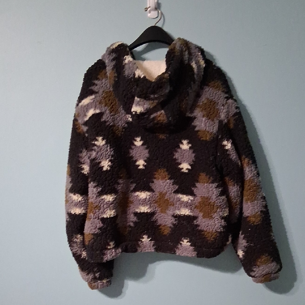 C&C California Multicolor Patterned Teddy Jacket - Picture 3 of 8